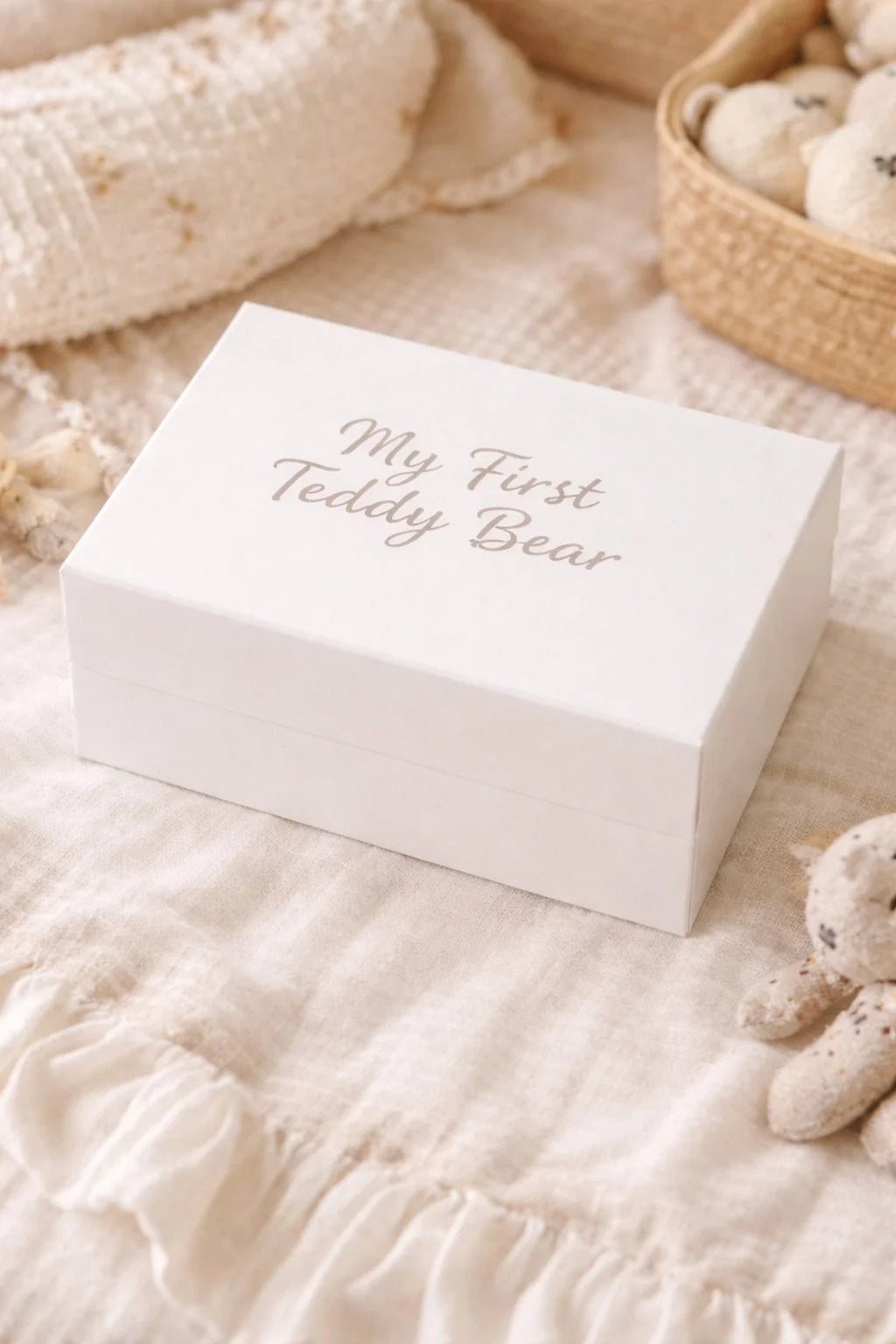 Snuggle Personalised Keepsake Teddy Box