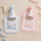 Baby’s First Birthday Bib & Party Hat Set