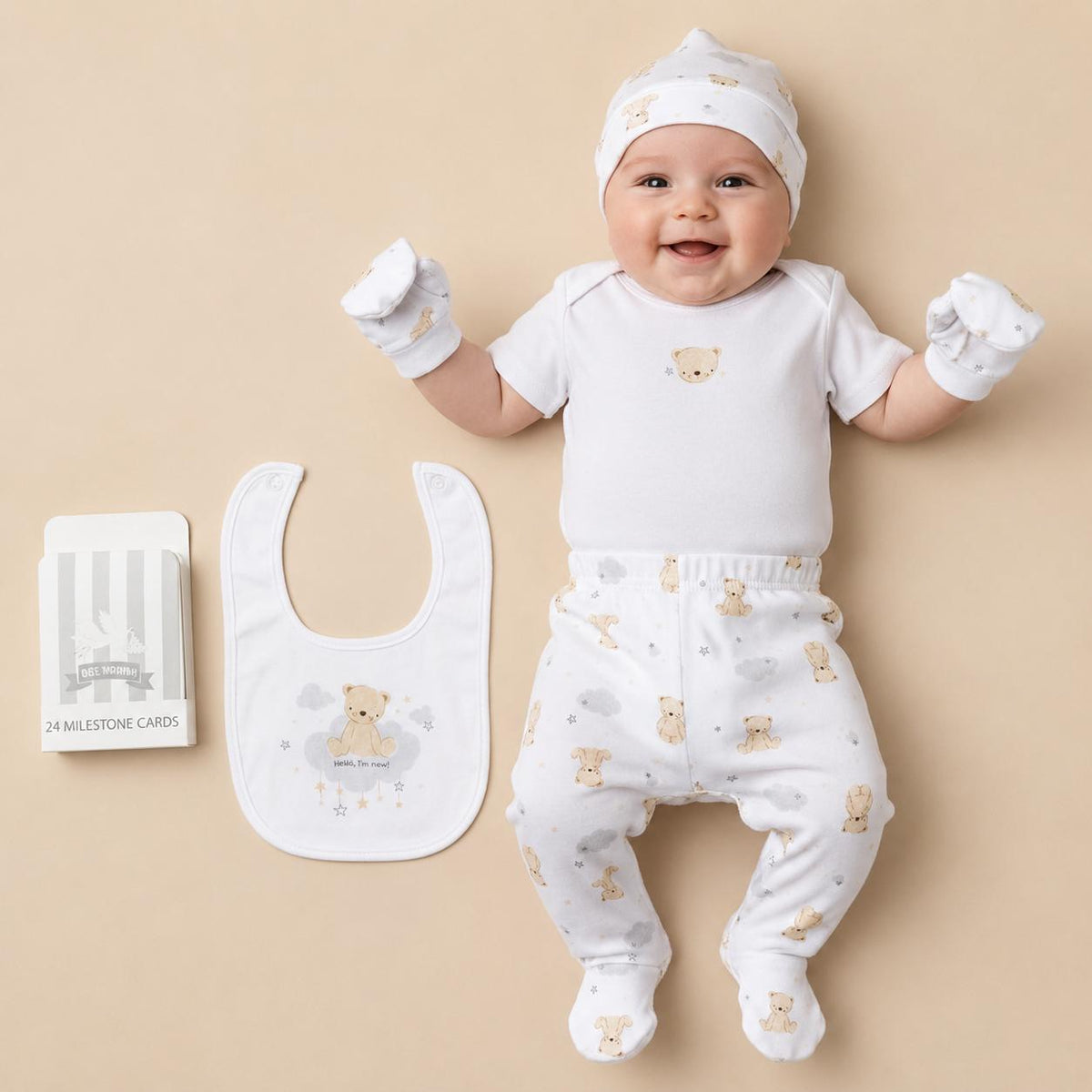 Little Dreamer Bear 6-Piece Newborn Gift Set