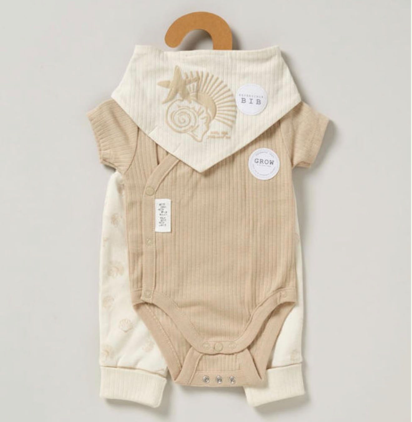 Little Explorer 3-Piece Baby Set – Biscuit