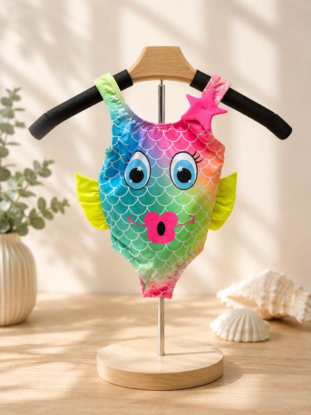 Mermaid-inspired girls’ swimsuit