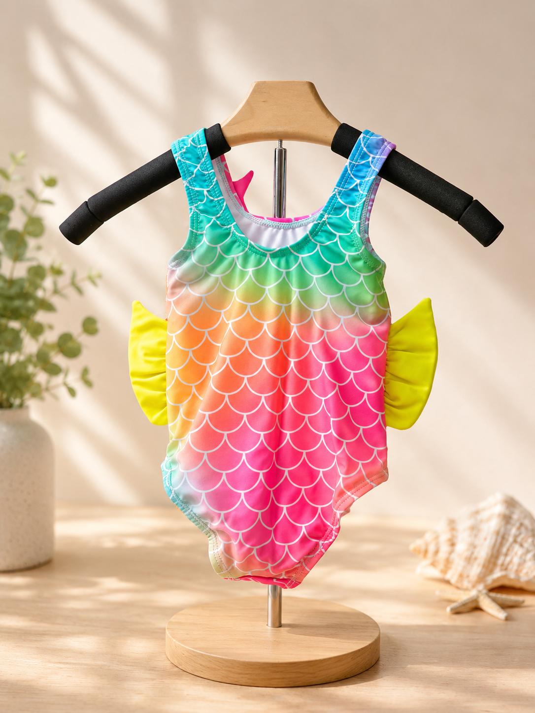 Mermaid-inspired girls’ swimsuit