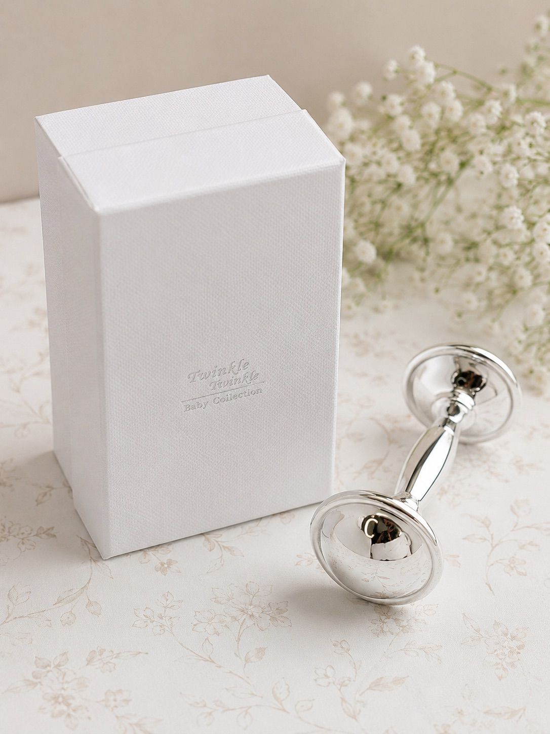 Silver Plated Baby Rattle