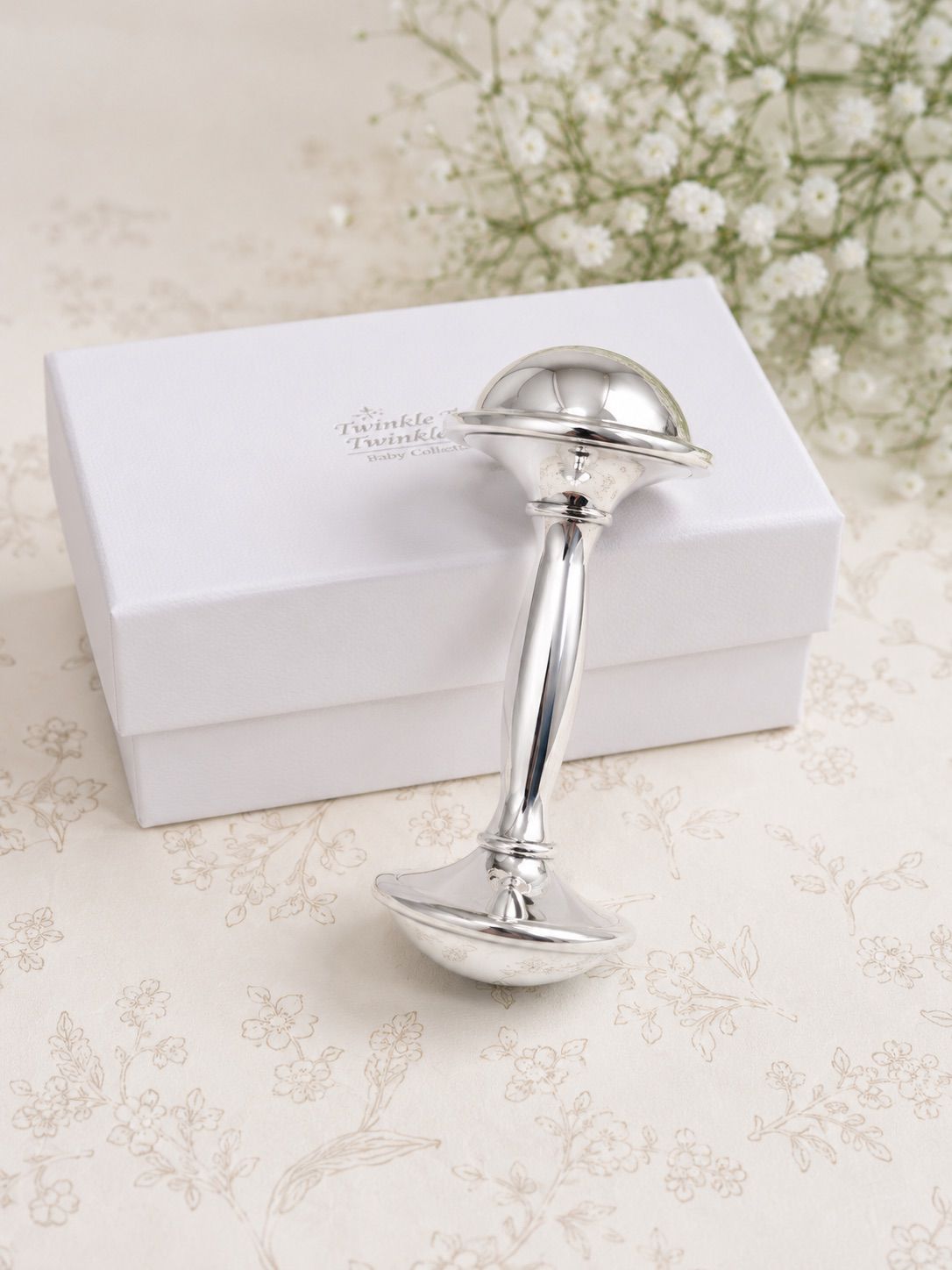 Silver Plated Baby Rattle