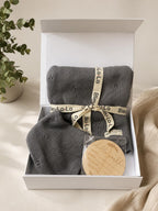 Bleu·La·La Organic Cotton Knitted Baby Gift Set - Grey