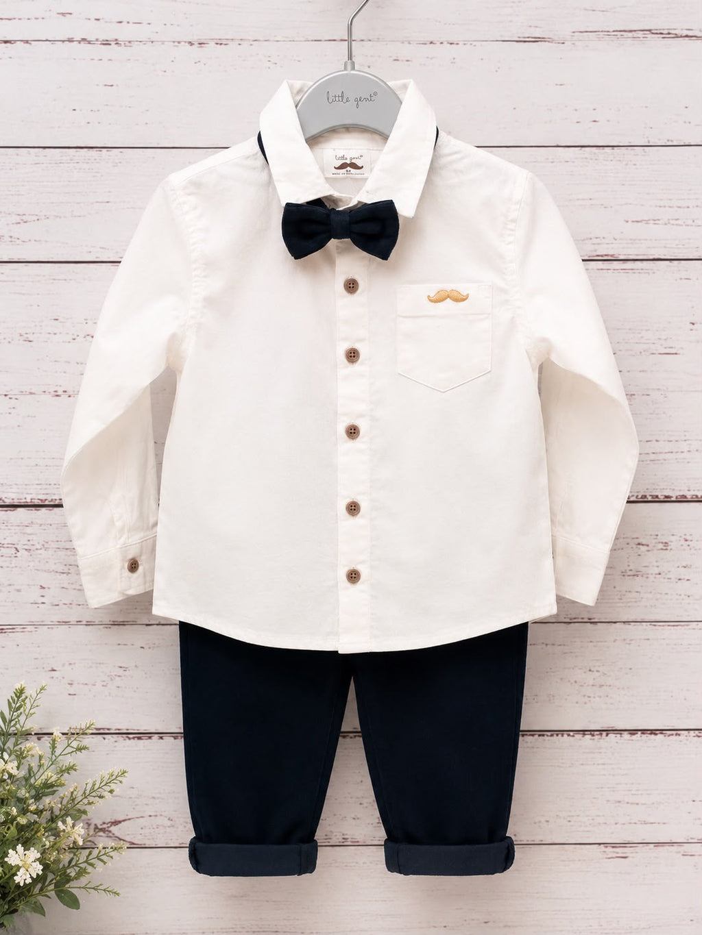 Little Gent 3-Piece Occasion Outfit with Bow Tie & Braces
