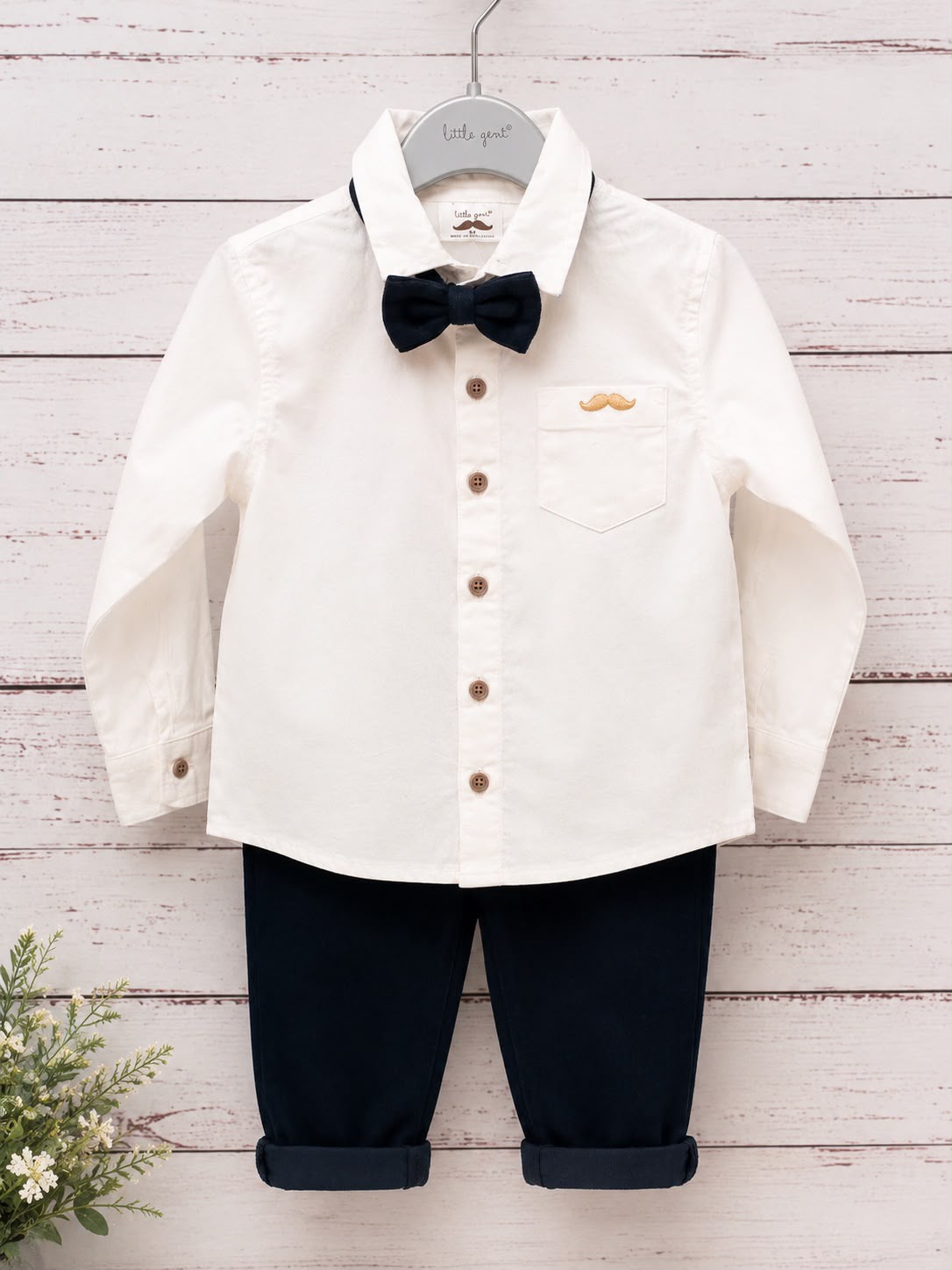 Little Gent 3-Piece Occasion Outfit with Bow Tie & Braces