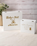 Personalised White Wooden Keepsake Memory Box
