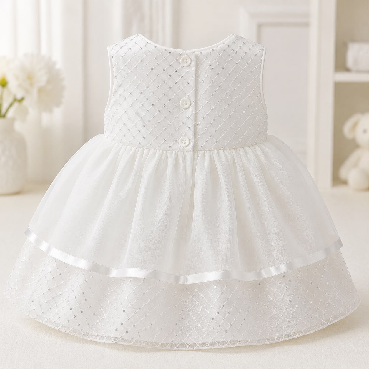 Ivory White Baby Occasion & Christening Dress Set