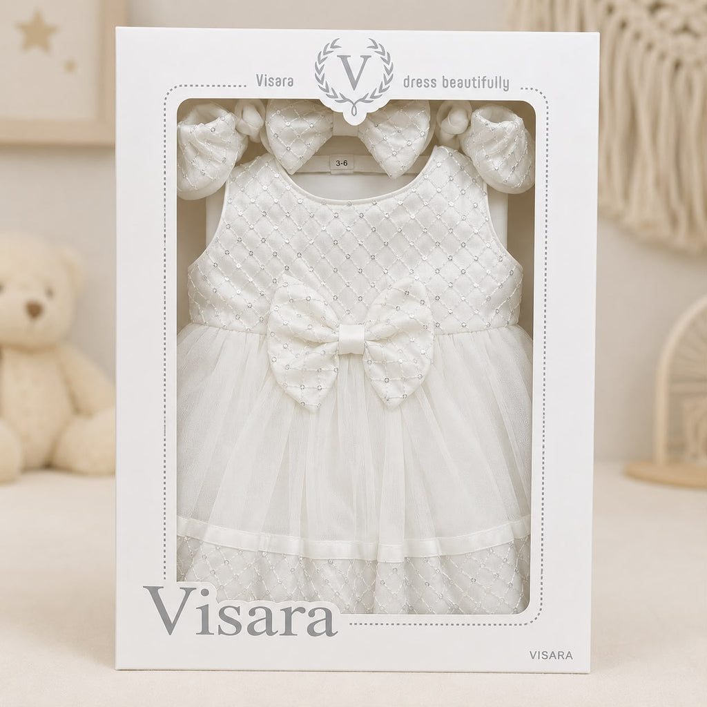 Ivory White Baby Occasion & Christening Dress Set