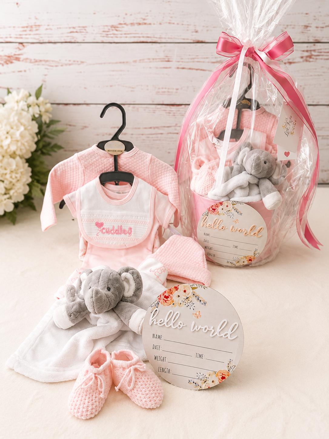 First Size Baby Gift Set (5–8 lb) – Pink | Ready to Gift